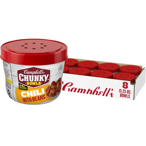 Vista 16 de Campbell's Chunky Chili con Frijoles, 15.25 oz. Tazón para Microondas