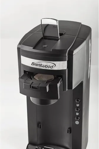 Vista 4 de Brentwood TS-114 Cafetera con taza de viaje, K-Cup Single Serve, Negro