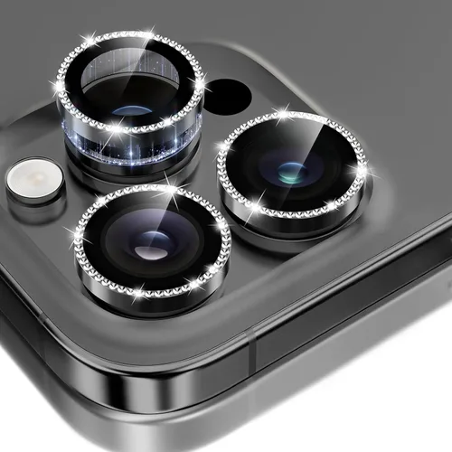 Vista 24 de GolbinBox Protector de lente de cámara para iPhone 13 Pro/13 Pro Max, ajuste invisible 1:1, vidrio templado 9H, funda individual de metal ultra HD