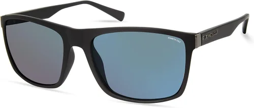 Vista 4 de Kenneth Cole Gafas de sol rectangulares para hombre Gris/Otro/Verde degradado