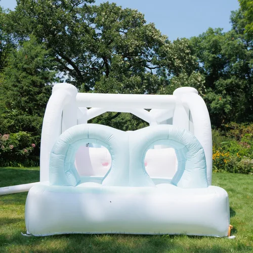 Vista 7 de Bounceland Obstacle Dream Bouncer Combo Slides, 18.5 pies x 8.5 pies x 6 pies de alto, soplador de aire incluido con GFCI, toboganes dobles, carrera