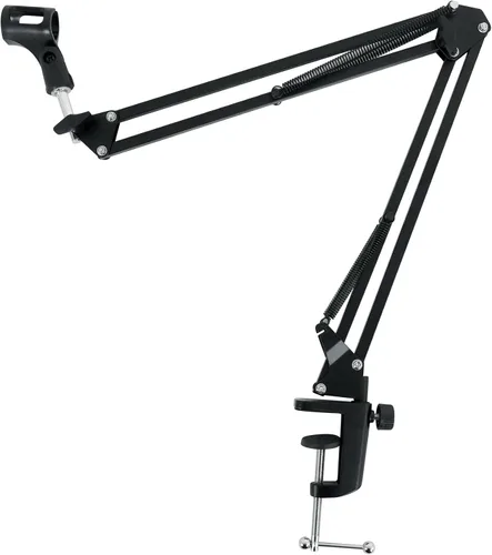 Vista 11 de Rockville DMS40 40 "Micrófono Boom Arm Studio Podcast USB Mic Stand+Escritorio Abrazadera Desk Clamp, Steel Construction, Internal Springs