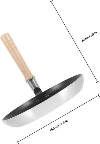 Vista 2 de Sartén de huevo antiadherente japonés Oyakodon Mini sartén para tortilla, sartén pequeña para huevos, práctica sartén de metal, mango de aislamiento