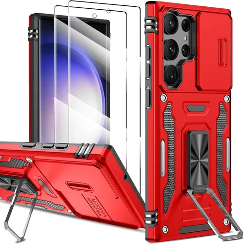 Vista 130 de Funda magnética para Samsung Galaxy Note 20 Ultra con soporte de anillo [con protector de pantalla] [Compatible con carga inalámbrica MagSafe] Funda