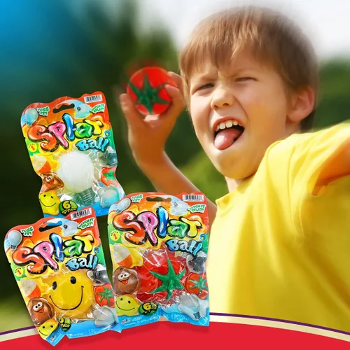 Vista 4 de JA-RU Pelotas antiansiedad esponjosas (2 bolas surtidas) juguetes sensoriales divertidos para niños y adultos, juguetes sensoriales para aliviar