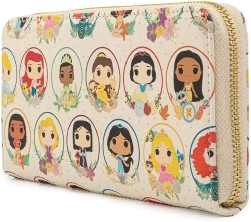 Vista 2 de Loungefly Pop Disney Princess Circles Ziparound