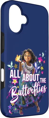 Vista 3 de iPhone 16 Disney Encanto All About The Butterflies Mirabel Poster Case