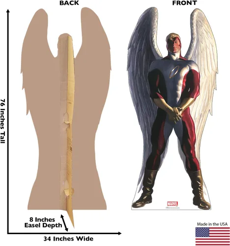 Vista 2 de Cardboard People Angel - Soporte de cartón de tamaño real - Marvel