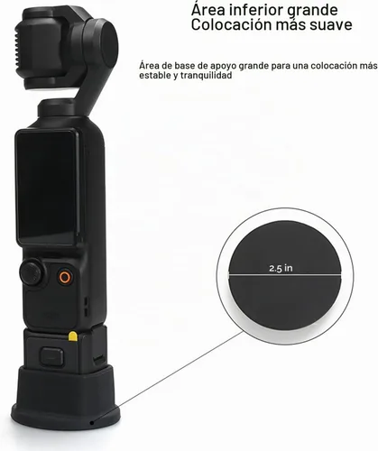 Vista 3 de PCTC Soporte de escritorio antideslizante de silicona para DJI Osmo Pocket