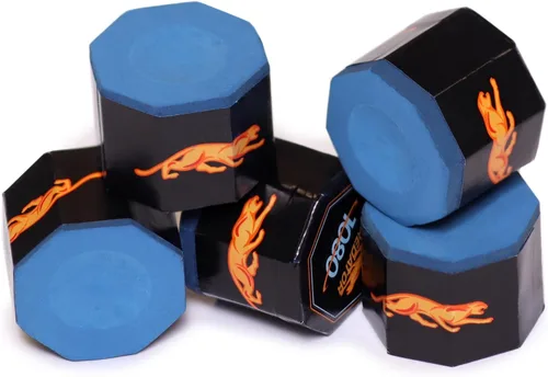 Vista 3 de OKKO Octagon Bullet Billar Billar Billar Soporte de Bolsillo Negro + 1 Tubo/5 Piezas de Tiza Predator