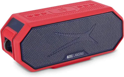 Vista 18 de Altec Lansing - Altavoz Bluetooth HydraBlast 2.0 IP67 impermeable de 20 W rojo/turquesa