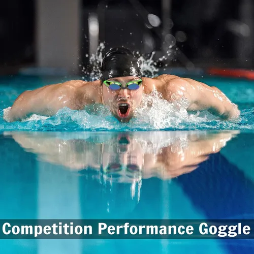 Vista 5 de Water Gear Finalist - Gafas de natación antivaho para competición, ideales para piscina y buceo