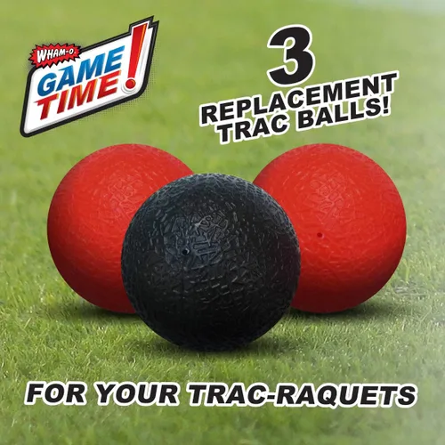 Vista 2 de Wham-O Game Time Trac-Ball II. with or Without 2 Rackets. Air Action Balls for Outdoor Play for Kids & Adults of All Ages Original Tracball &