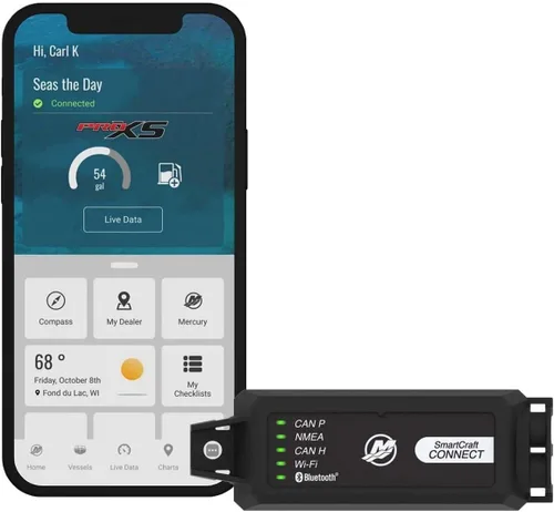 Vista 8 de MERCURY Marine SmartCraft Connect Mobile - Outboard Connected Boat Engine System