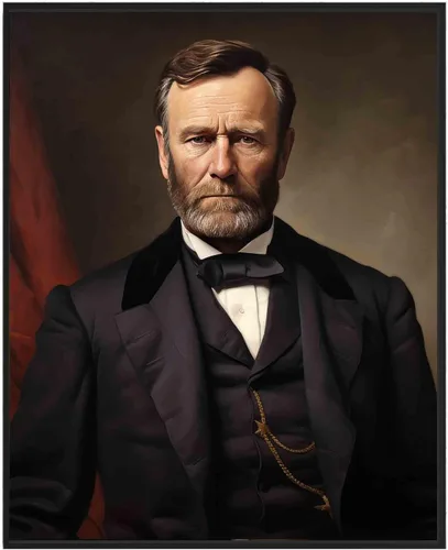Vista 13 de Abraham Lincoln - Póster impreso artístico, retrato presidencial oficial, decoración de pared, colección de galería de arte del presidente, pintura
