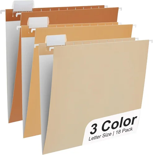 Vista 24 de Y YOMA Paquete de 6 Carpetas Colgantes con Degradado Tamaño Carta Carpetas Colgantes Decorativas Bonita Carpeta Organizadora para Gabinete