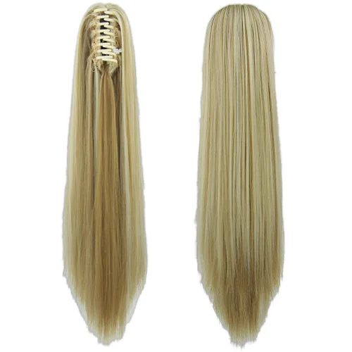 Vista 15 de Extensiones de pelo largo y liso para mujer, fibra natural, 16/613