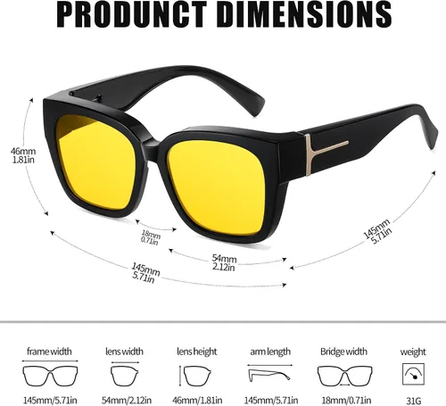 Vista 6 de KANASTAL Lentes de sol redondos polarizados para hombres y mujeres, estilo steampunk, retro, de metal, clásico, hippie, con protección UV400