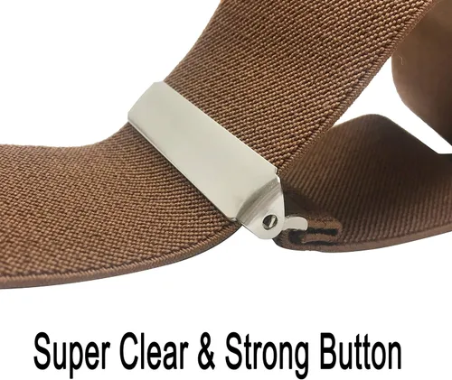 Vista 3 de Moulen Tirantes ajustables con clips resistentes de 2 pulgadas de ancho para hombre