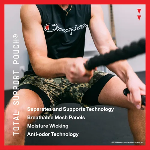 Vista 4 de Champion Men's Compression Tights, Total Support Pouch, Mvp, 34 Compression Tights for Men