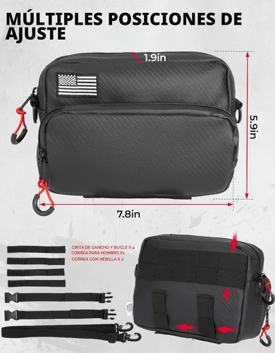 Vista 6 de KEMIMOTO Bolsa para manillar de motocicleta con funda impermeable universal