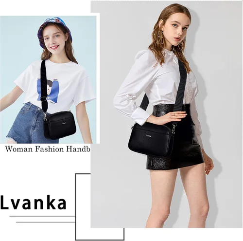 Vista 2 de Lvanka Bolsos cruzados para mujer cartera de mano, bolso de hombro con correa ajustable