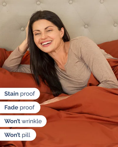 Vista 592 de Extra Deep Twin XL Sheet Set - 3 Piece College Dorm Room - White 01-Blanco