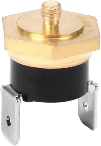 Vista 10 de Fielect Interruptor de control de temperatura del termostato KSD301, ajuste Snap Disc Interruptor de temperatura 257.0 °F Cobre M5 normalmente