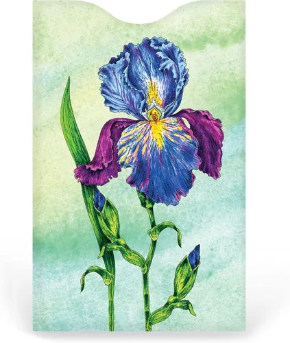Vista 2 de Monarque Fundas para tarjetas de crédito con bloqueo RFID, juego de 6 (flores), Cartera Rfid