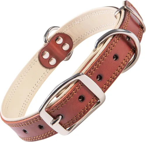 Vista 23 de ADITYNA Collar de perro de cuero negro resistente para perros pequeños, acolchado suave para mayor comodidad, collar de perro pequeño para caminar