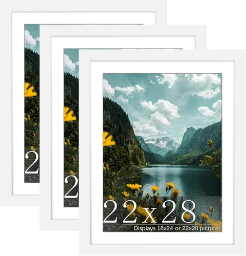 Vista 82 de Picrit Paquete de 3 portarretratos de 20 x 20 pulgadas, póster de 16 x 16 pulgadas con paspartú o de 20 x 20 pulgadas sin paspartú para montaje