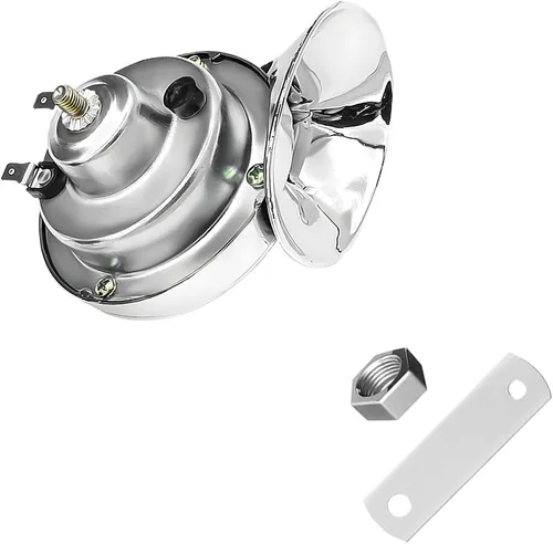 Vista 7 de Yourkar - Bocina de coche fuerte, 12V impermeable, bocina eléctrica de caracol de 303DB, tono alto, reemplaza para coches, SUV, camiones