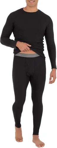 Vista 8 de Fruit of the Loom Mens Recycled Premium Waffle Thermal Underwear Long Johns Bottom 1 2 3 and 4 Packs