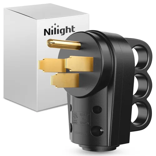 Vista 10 de Nilight Receptáculo de Repuesto para RV de 30 Amperios Toma Hembra Resistente de 125 Voltios con Mango Listado por ETL Enchufe NEMA TT-30R para RVs
