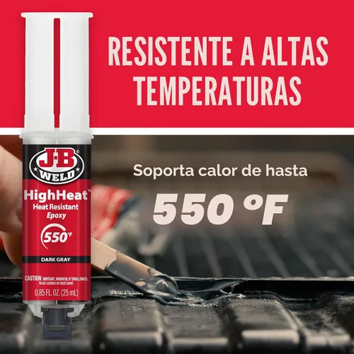 Vista 3 de J-B Weld Jeringa de epoxy de alto calor, gris oscuro