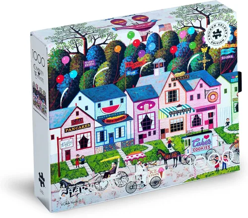 Vista 3 de Buffalo Games - Charles Wysocki Confection Street - Rompecabezas de 1000