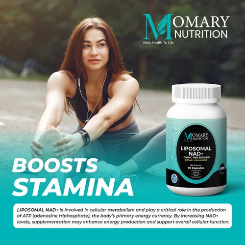Vista 6 de Suplemento liposomal NAD+ Suplementos NAD mejor calificados para mujeres y hombres con resveratrol y extracto de Knotweed japonés, soporte