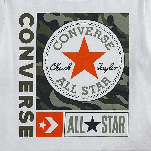 Vista 5 de Converse Camiseta con logotipo para niño (niños grandes)