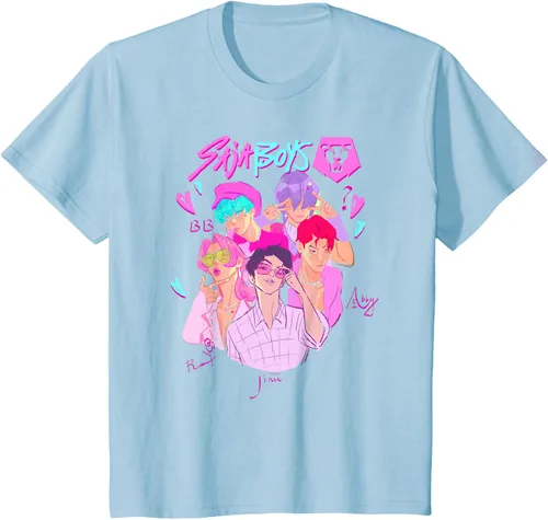 Vista 5 de Kpop Demon Hunters Camiseta Saja Boys Heartthrob con licencia