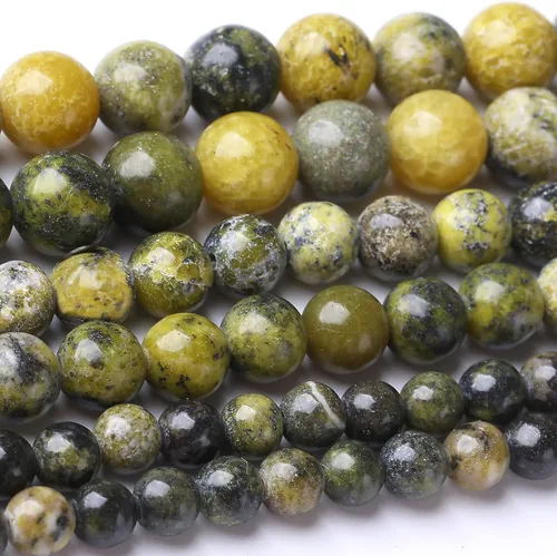 Vista 30 de 6 mm Cuentas redondas sueltas de piedra de sangre africana Cuentas naturales de gemas Cuentas de piedra de energía de cristal para hacer joyas