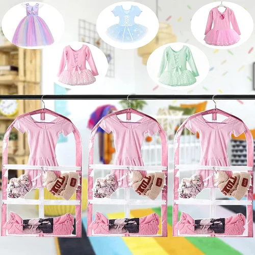 Vista 5 de Bolsa de ropa colgante impermeable, bolsas de ropa de 35 pulgadas para colgar ropa, bolsas de ropa para almacenamiento de viajes, bolsa de ropa