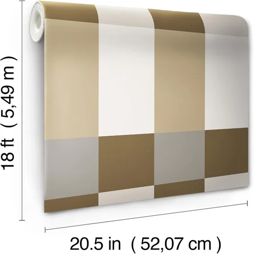 Vista 5 de RoomMates Emily Rayna Neutral Framework - Papel pintado para despegar y pegar, RMK12735PLW