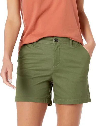 Vista 3 de Tienda Essentials Women's 5" Inseam Chino Short (Available in Straight and Curvy Fits)