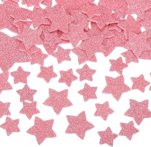 Vista 13 de MECCANIXITY 76 calcomanías de espuma con purpurina, 3 tamaños, autoadhesivas, con forma de estrella, para suministros de manualidades, bricolaje