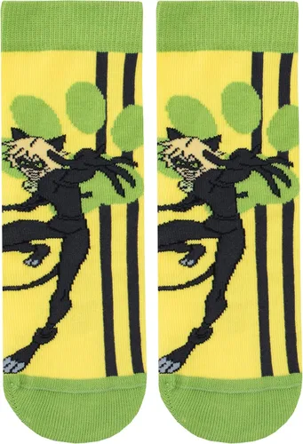 Vista 2 de Miraculous Ladybug Cat Noir - Calcetines para niño (3 unidades)
