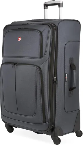 Vista 226 de SwissGear - Equipaje suave expandible Sion con ruedas, Negro