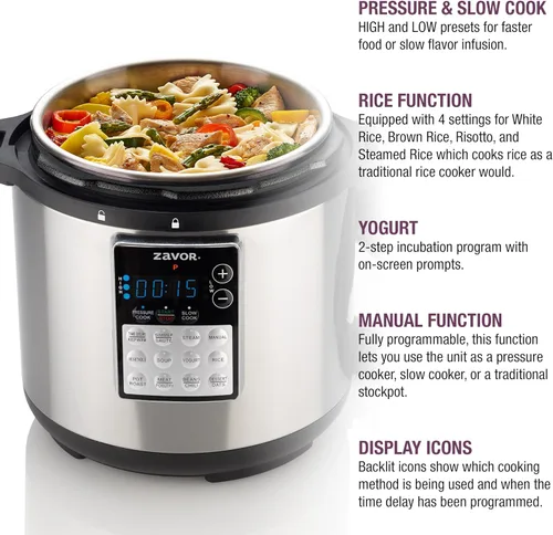 Vista 3 de Zavor LUX Edge 2 Multicooker, 6 cuartos de galón