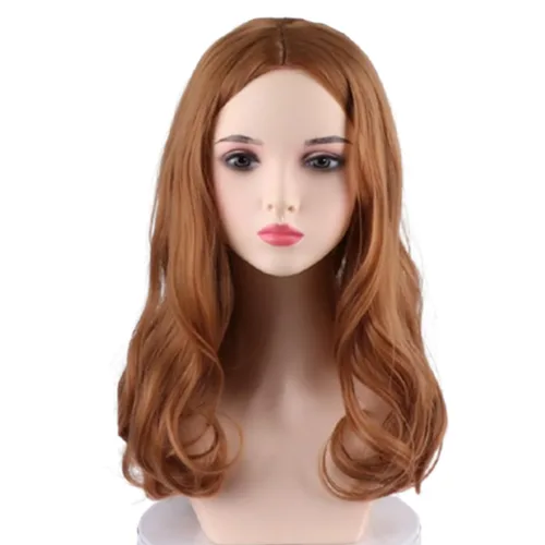 Vista 14 de Nami Lovely Rosa corto ondulado Harajuku Anime Cosplay Pelucas de pelo completo COS Props