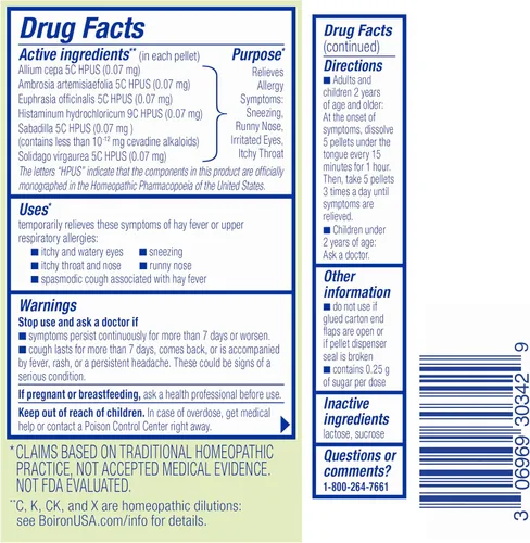 Vista 8 de Boiron AllergyCalm On the Go para aliviar la alergia y la fiebre del heno síntomas de estornudos, secreción nasal y picazón en los ojos o garganta