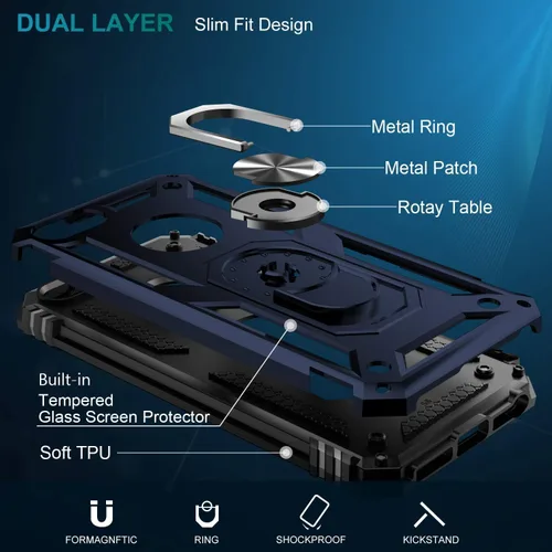 Vista 69 de Jeylly Funda para iPhone SE/Funda para iPhone 5S, Exterior de Plástico Duro que Absorbe Golpes + Interior de Silicona de Goma Defensor contra